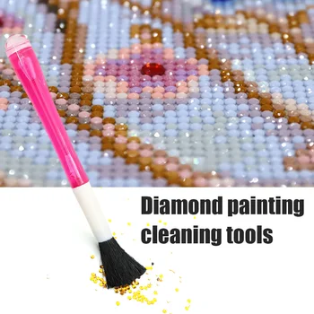 

Dual-use Diamond Painting Point Drill Pen Sweep Brush Pick Up Clean-up Tool Diamond Embroidery Diamond Painting Accessories