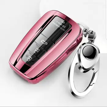 

Soft TPU Key Full Protector Cover For Toyota CHR 2017 2018 Camry Hybrid Prius Prado Car Key Case Shell Accessories Keychain