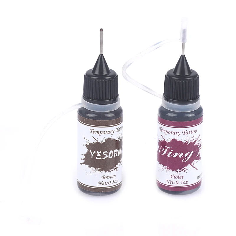 BLACK tatouage temporaire ENCRE AÉROGRAPHE BODY ART PEINTURE 1 OZ