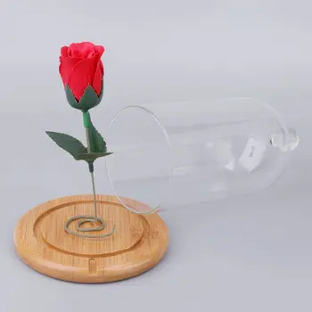 

Preserved Glass Cover Dried Flowers Handmade Diy Scented Candle Dustproof Cover Transparent Glass Cover