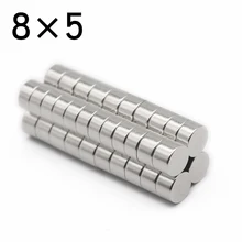 10/20/50/100 Pcs 8x5 Round NdFeB Neodymium Magnet N35 Super Powerful Small imanes Permanent Magnetic Disc