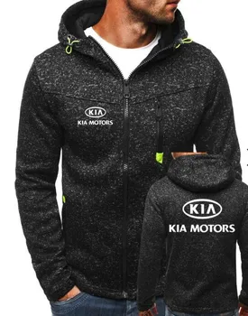 

2019 Winter New Fashion kia Hoodie Men Zipper Cardigan Hoodie Sweatshirts Casual Coat Tops