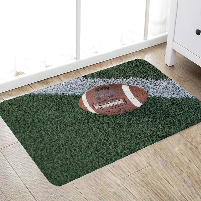 Творческий 3D с принтом футбольного поля прихожей ковры и коврики для Спальня Гостиная коврик для кухни, ванной, Противоскользящие коврики