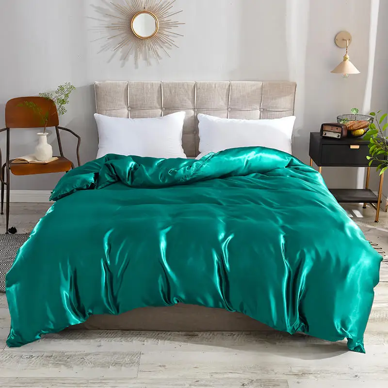 Двустороннее теплое и гладкое шелковое стеганое одеяло стильный постельный домашний текстиль приносит хорошую жизнь и хороший сон