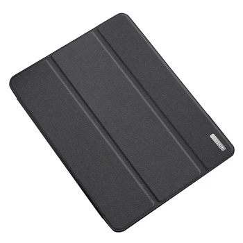 

for 2020 Ipad Pro 12.9 Inch Bracket Case PU+TPU Protective Case with Press Pen Anti-Lost Card Slot Design Protective Case
