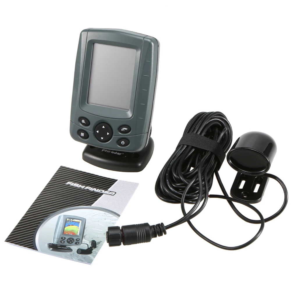 Portable Sonar Fish Finder FF688C 3.5LCD Carp Fishing Alerts Bite Alarm Sensor Boat Sounder De Pesca | Спорт и развлечения