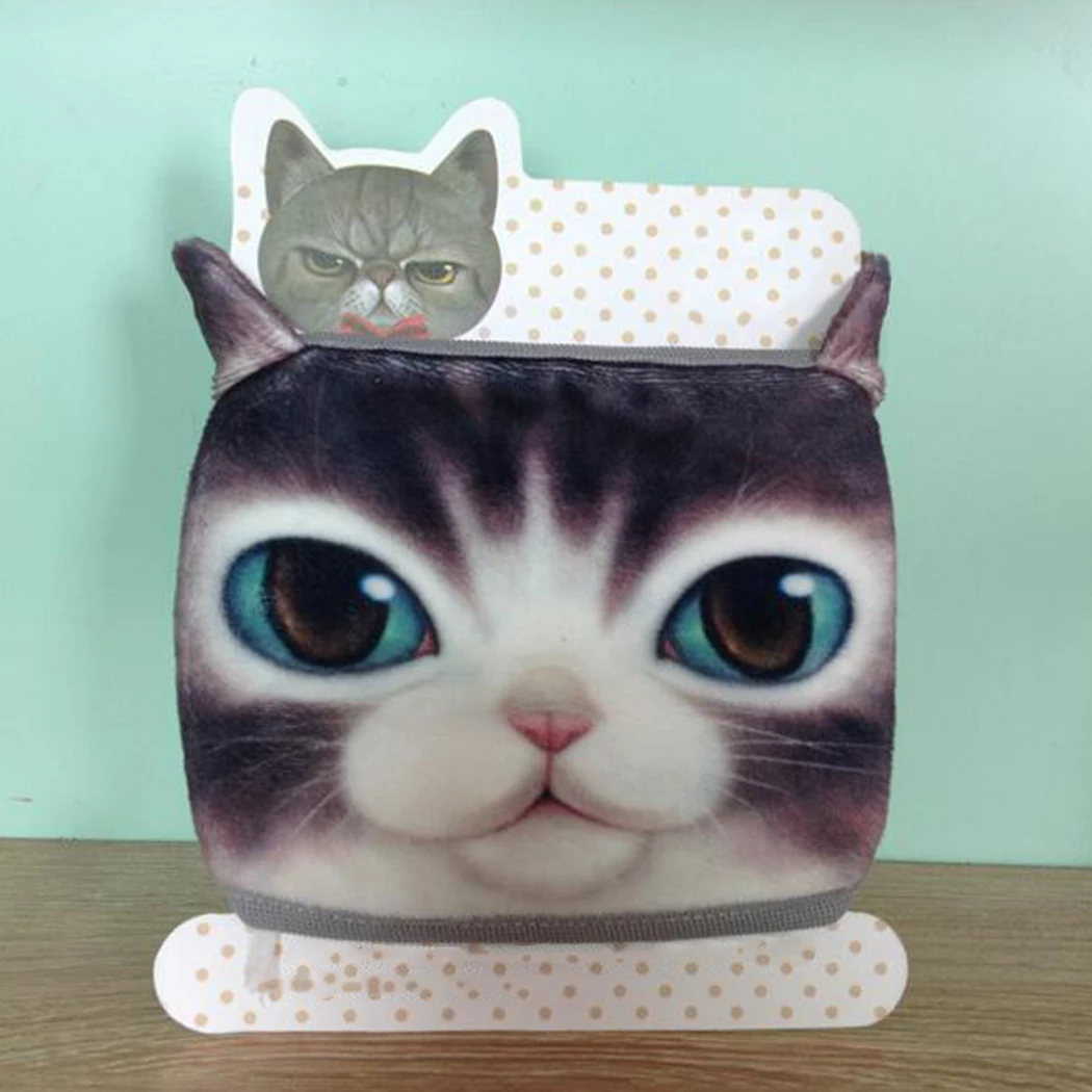 1 шт. 3D животное кошка хлопок Пылезащитная маска для рта и лица женщины мужчины муфельные маски со ртом для лица женские модные маски для лица