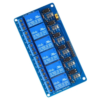 

5V 6 Channel Relay Module High and Low Level Trigger with Optocoupler Relay Output 6 Way Relay Module