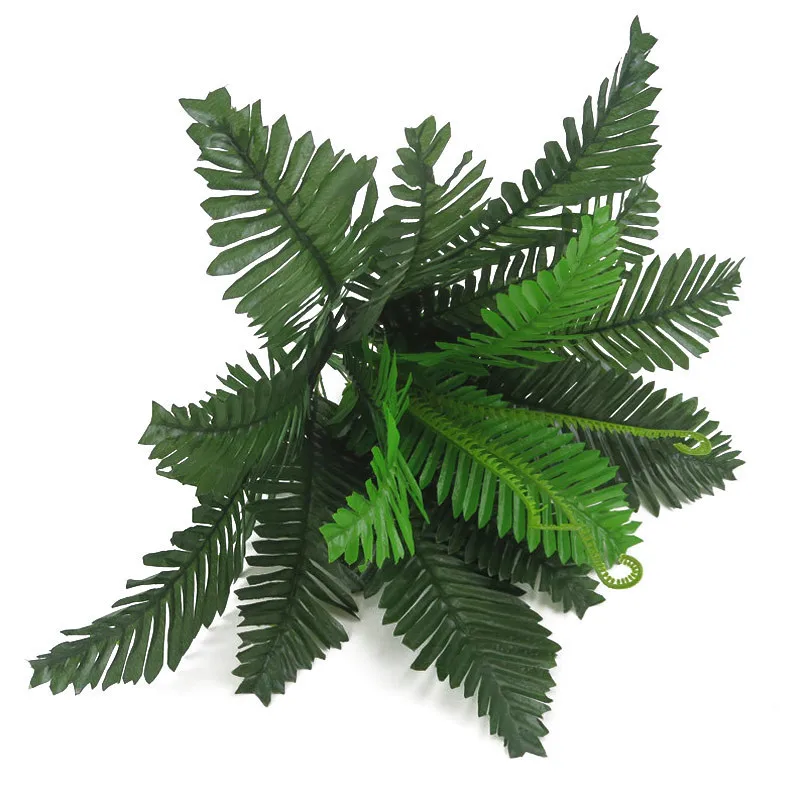 1 Pcs Simulation Plant 18 Heads Plastics Fake Green Leaves Home Room Decoration Home Decor