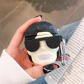 

For AirPod 1 2 Pro Case 3D Michael Jackson Cute Cartoon Soft Silicone Cases For Apple Airpods Pro Cover Funda Keychain