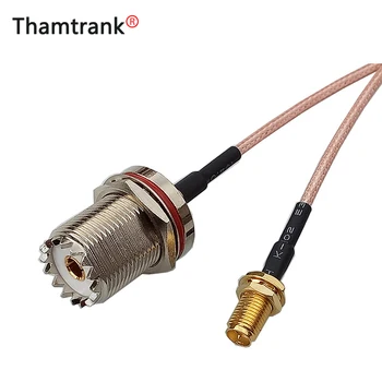 

10pcs/lot UHF Female to RP SMA Female Connector RG316 Cable Assembly SMA to UHF RF Coaxial Cable 15cm/50cm/100cm