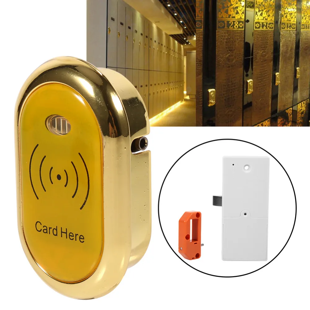

Safely Lock Infrared Card Safety Sensor Cabinet Electronic Induction Lock Cabinet Drawer Lock for Sauna Shower Room Gym Locks