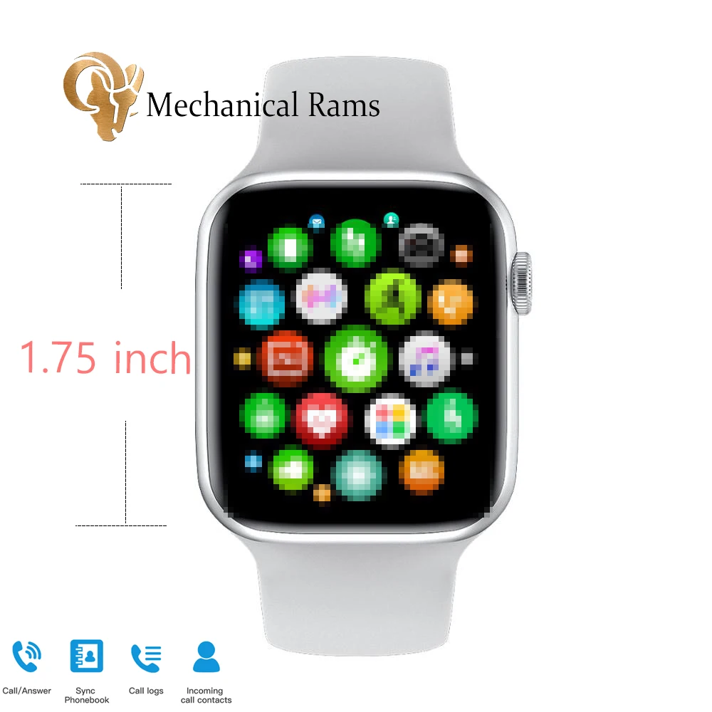 Смарт часы MR 1 75 дюйма с IPS экраном ЭКГ Bluetooth звонки для мужчин и женщин Apple Watch iwo w26