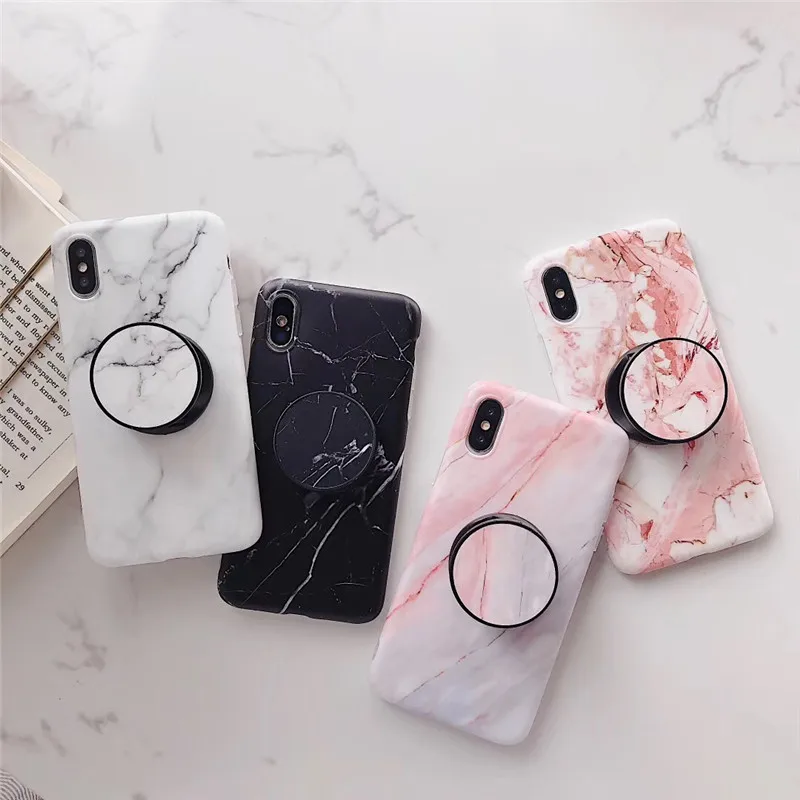 

For Huawei phone case P20 Nova2s mate20 P30 P30PRO p30lite case Luxury Glossy Granite Stone Marble Texture Cover Kickstand