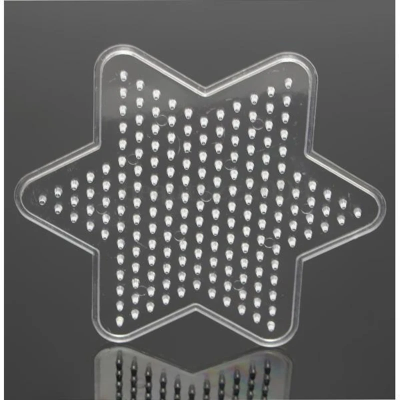 4 шт./компл. 5 мм Хама бусины Pegboard звезда Форма предохранитель бусины круг головоломки шаблон для творческие развивающие игрушки