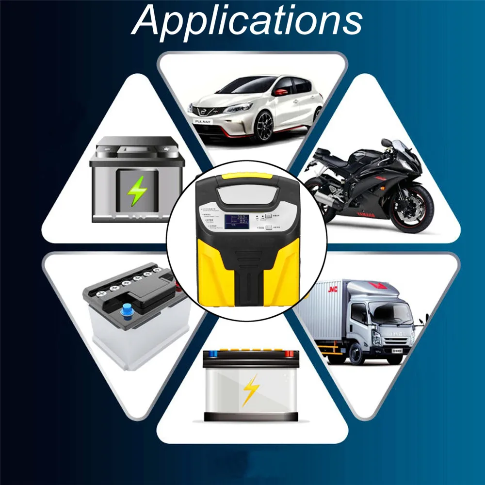Autoleader пусковое устройство 12 В/24 В зарядное устройство для автомобиля ЖК-дисплей 110 В/220 В Автоматическая идентификация Eightfold Защитная защита
