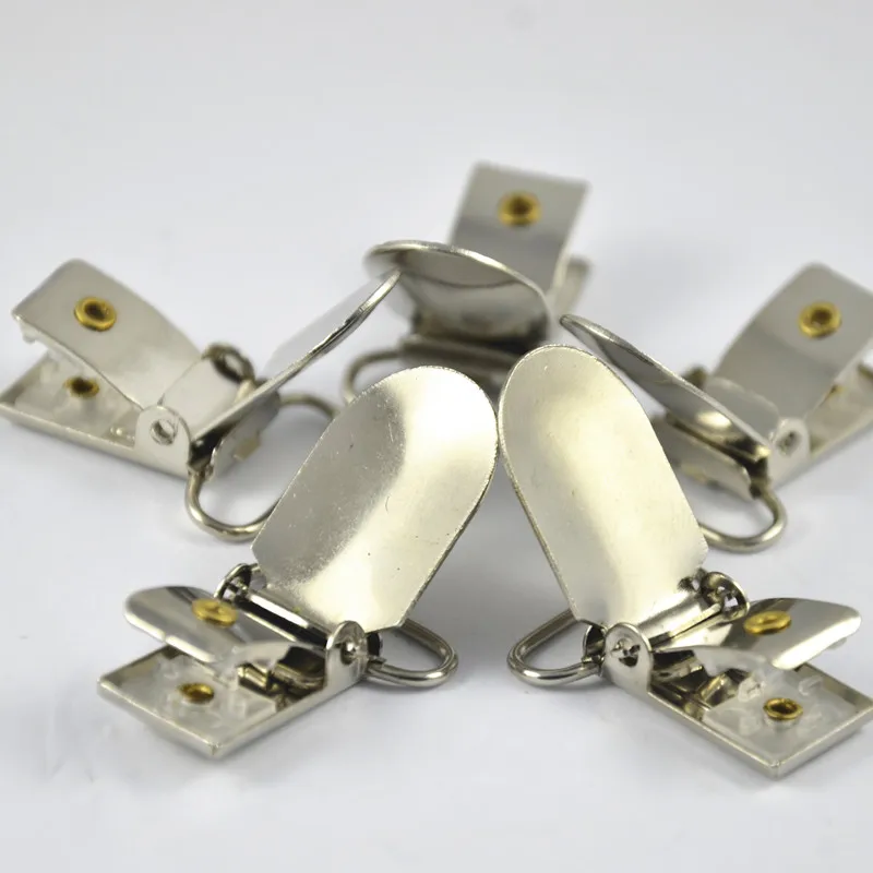 30 шт. Металлические Держатели Для сосок на подтяжках с пластиковыми крафтовыми