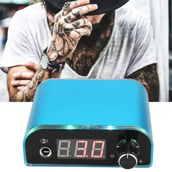 

Tattoo Supplies Professional Adjustable Tattoo Machine Power Supply Tattoo Power Source with LCD Blue 100-240V Tattoo Equipment