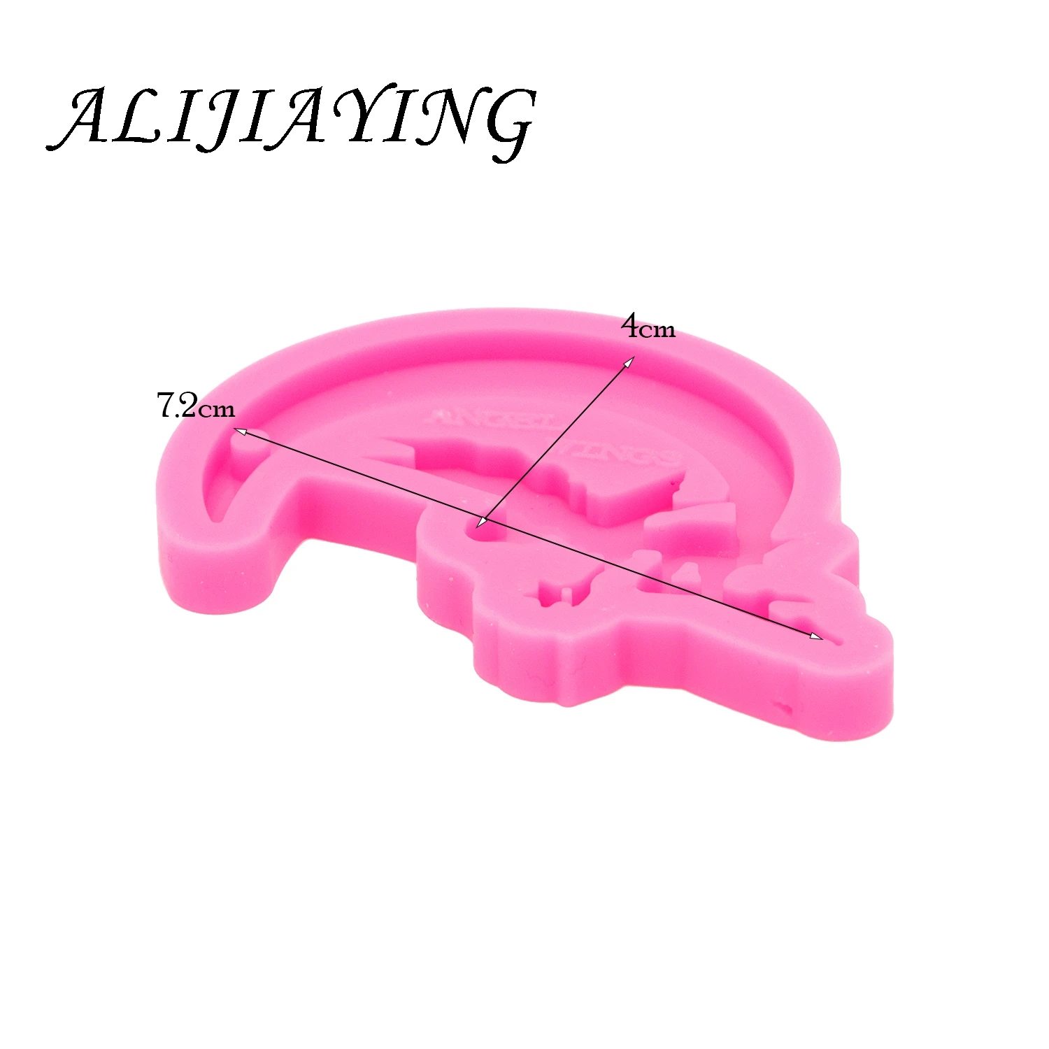 Silicone Mold Shine Inside MOONTINK Keychain Mold for Resin Epoxy Craft DIY Necklace Jewelry Pendant