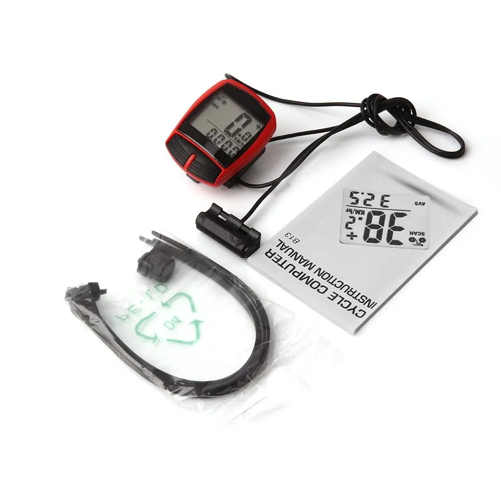 

Multifunctional XC Shell Wired Cycling Bike Bicycle Computer Odometer Pedometer Backlight Design Bicycle Accessories New Style