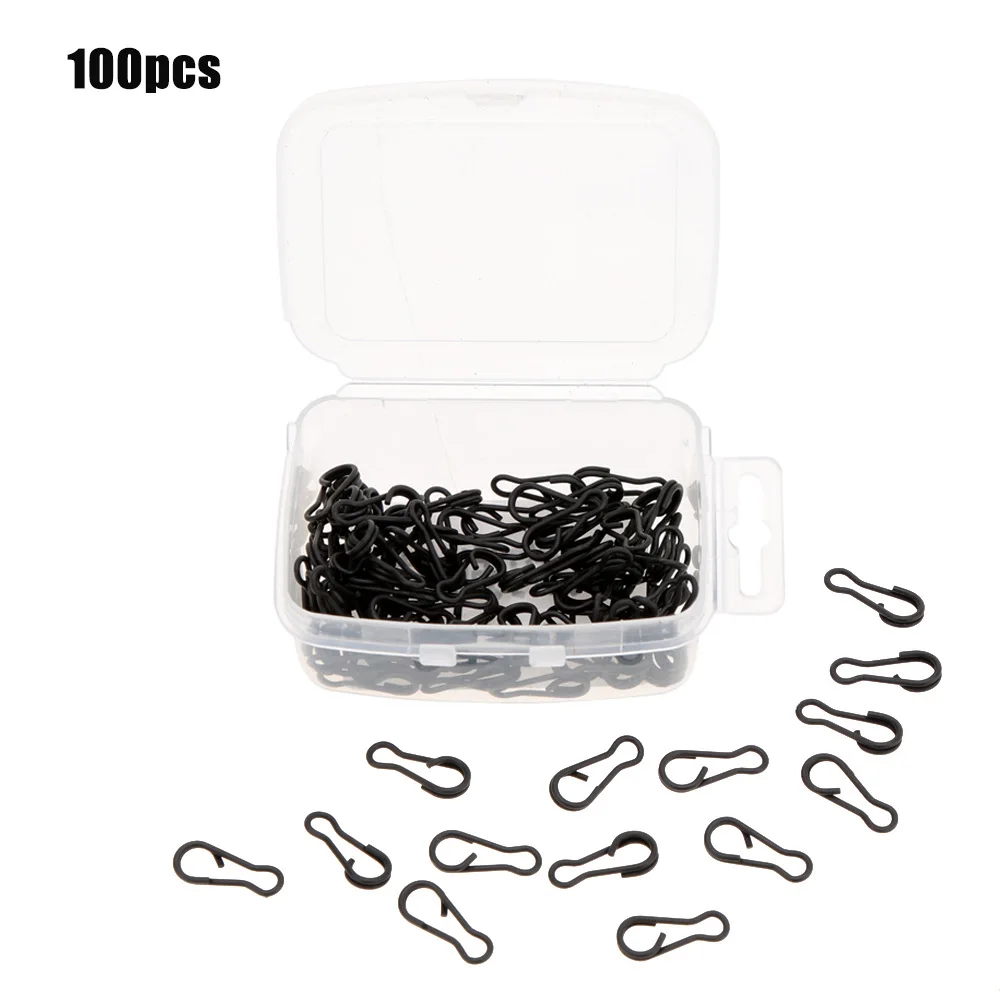 

100PCS Multi Clips Quick Change Lead Link Clip Snap Rig Swivel Carp Fishing Accessories Terminal Tackle Carp Fishing Equipment