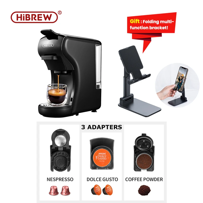 HiBREW 19 Bar 3 in 1 & 4 in 1 Multiple Capsule Espresso Coffee Machine, Pod  Coffee Maker Dolce gusto Nespresso Powder H1P|Coffee Makers| - AliExpress