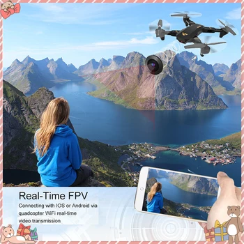 

Foldable RC Drone Toy Quadcopter Park XS809W Smartphone RC Quadcopter with Settable Flight Trajector 2MP Drones With Camera HD