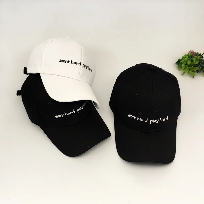 

Korean-style Star Celebrity Style English Couples Embroidered Curved Brim Baseball Cap Children Spring And Autumn Hip Hop Hat Me