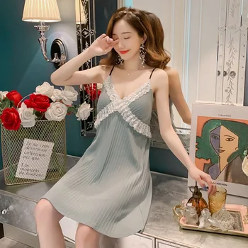 

women Lingerie for Women's V Neck Sling Nightdress Underwear Sexy Eorctic Babydoll Pajamas Dresses