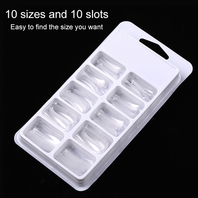 Gel Quick Building Mold Tips Nail Dual Forms Finger Extension Nail Art UV extension Easy Find Nail Tools