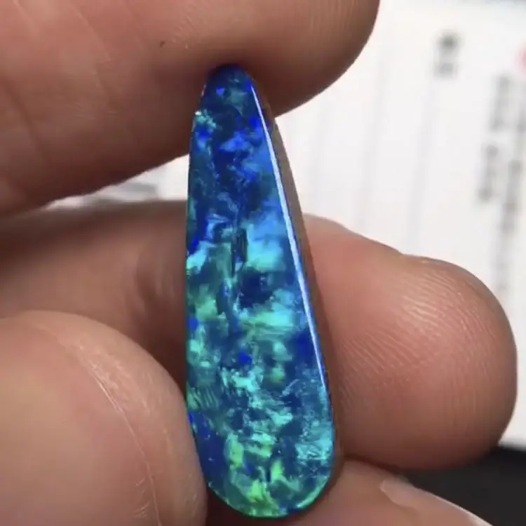 A201106 в австралийском стиле из натуральной 6.465ct природные опалы дублет Цветные