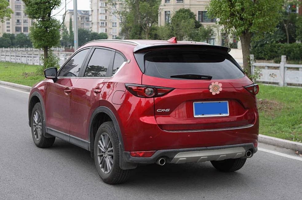 Для Mazda CX-5 CX5, автомобильный спойлер, черный и белый, задний багажник, крыло, задний спойлер на крышу, автомобильный стиль