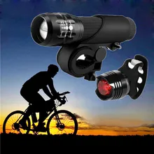 Велосипедные фары и задний фонарь набор фонариков перезаряжаемая AAA Безопасная езда на велосипеде ультра яркая Водонепроницаемая светодиодная лампа фонарик для велосипеда