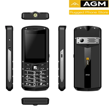 

OFFICIAL AGM M5 Simplified Android OS 4G LTE Type C Touch Screen IP68 Waterproof Rugged Mobile Phone 2.8 inch 2500mAH Phone