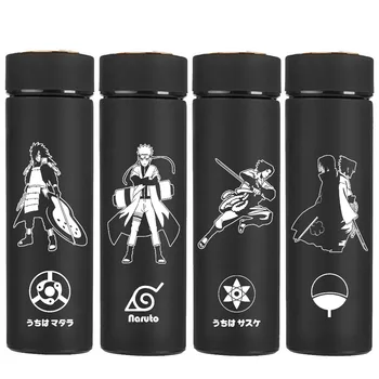 

Anime Naruto Uchiha Itachi Cosplay Prop Kakashi Konoha Stainless Steel Warm Tea Water Cup Teens Coffee Drink Thermos Cup Bottle