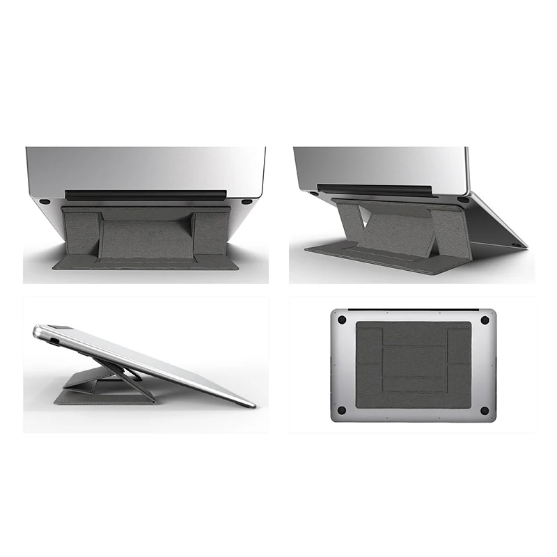 Универсальная Складная подставка для ноутбука Macbook Air Pro, подставка для ноутбука, регулируемая подставка для портативного планшета, серый цвет