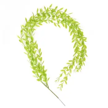 

Artificial Green Plant Vines Wall Hanging Fake Leaves Garden Rattan Flower Plant Orchid Simulation Decoration Fake For Home S4U0