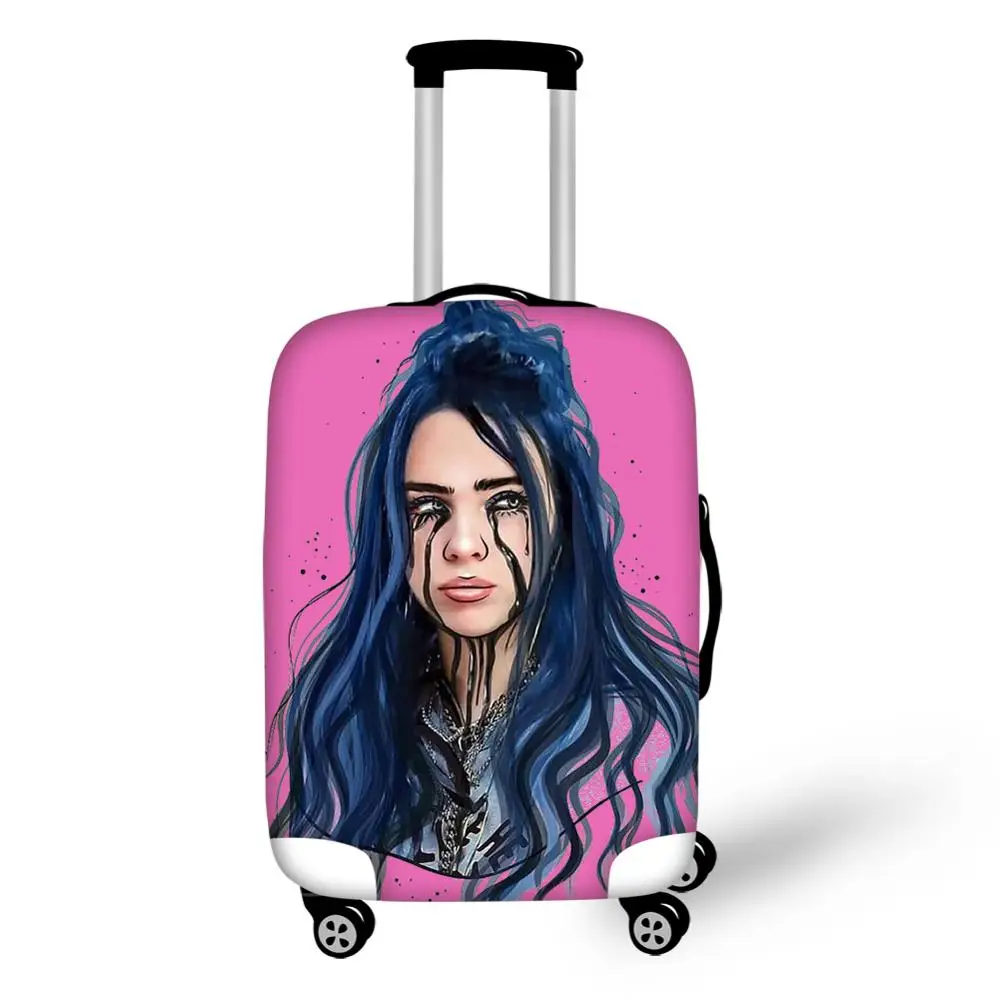 Высокое качество, эластичный Чехол для багажа Billie Eilish, с принтом, пылезащитный чехол для чемодана 18-32 дюймов, дорожные чехлы для женщин, защита для багажа - Цвет: CDGX2044