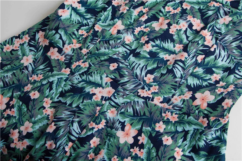 Kostlish A-Line Women Summer Dress Audrey Hepburn 50s 60s Floral Print Vintage Dress Women 2017 O-Neck Party Dresses Plus Size (53)