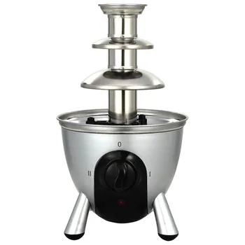

Chocolate Fountain Two Layers Stainless Steel Creative Design Chocolate With Heating Fondue Machine DIY Waterfall For Party