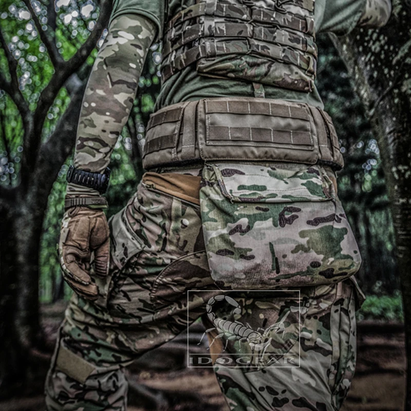 TMC Velco Roll Dump Pouch Armor Carrier Drop Pouch Airsoft Gear Nylon Airsoft Military Tactical Tool bags Multicam 2461