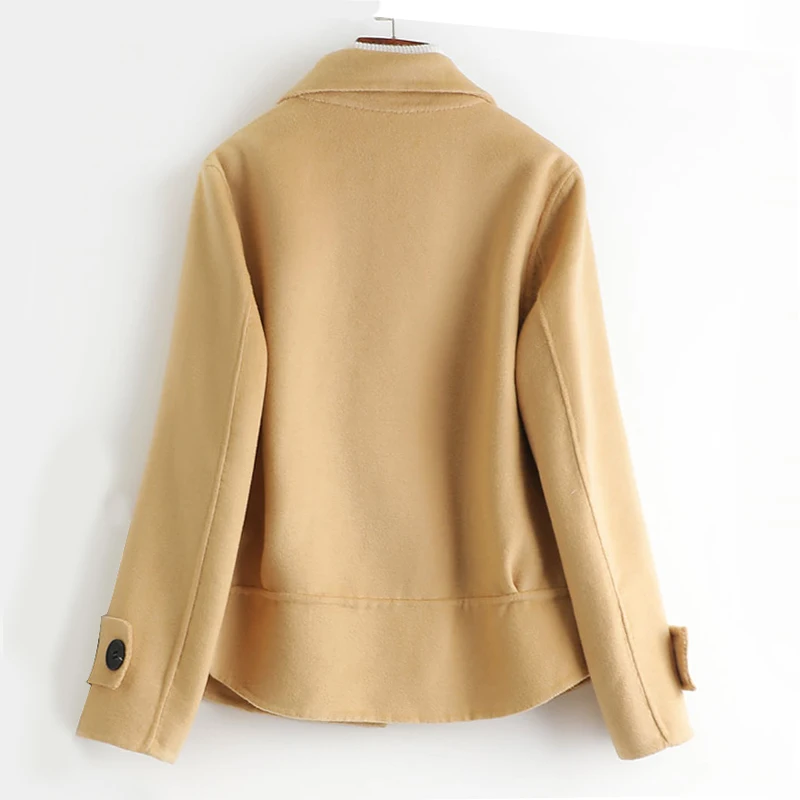 Pudi women wool fur coat jacket female lady Cashmere trench coats jackets A30213