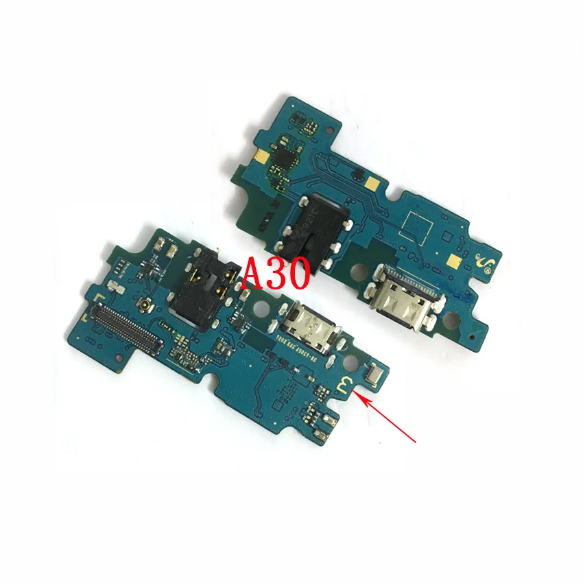 Usb зарядный док-порт разъем с микрофоном гибкий кабель для samsung Galaxy A10 A20 A30 A40 A50 A60 A70 A80 A90 - Цвет: A30 original