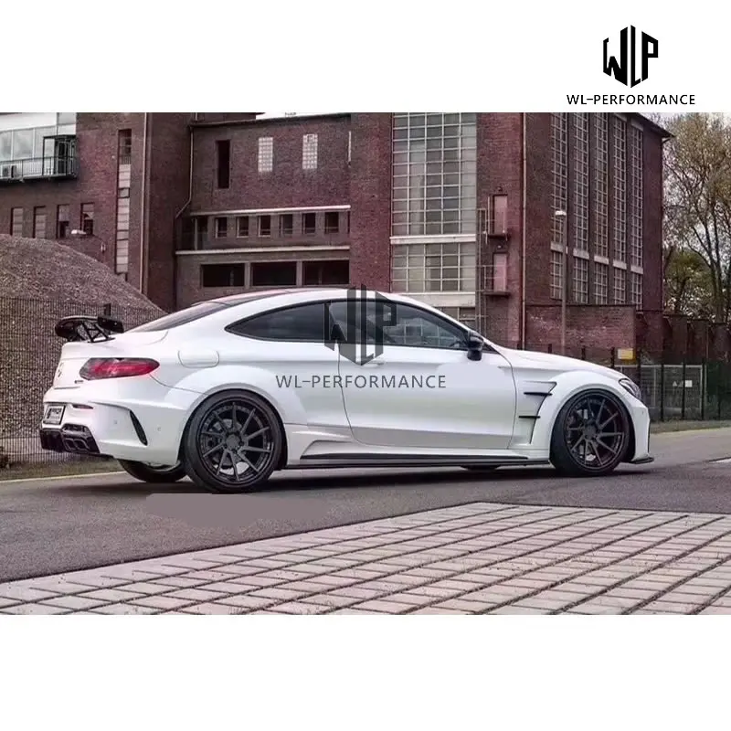 W205 C63 Широкий комплект кузова автомобиля углеродное волокно ПП передний бампер