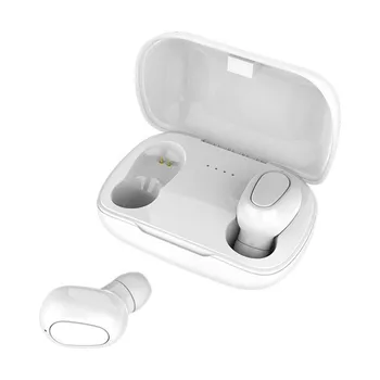 L21 bluetoothヘッドセットtws5.0ヘッドセットステレオサポートsiri音声アシスタント。IPX7防水レートios 7と互換性とandroid