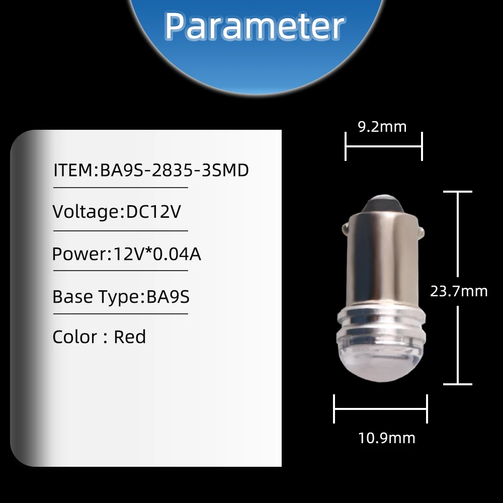 BA9S W6W 2835 3 SMD LED ���� �ڵ� ���� ���� ��Ŀ LED �ڵ��� ���� ǥ�ñ� ��ȣ �� Ŭ����� ���� ���� ���� 12V
