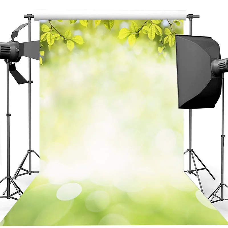 

MOCSICKA Spring Backdrop Green Bokeh Photography Backdrops For Photo Studio Newborn Baby Photo Props Studio Booth Background