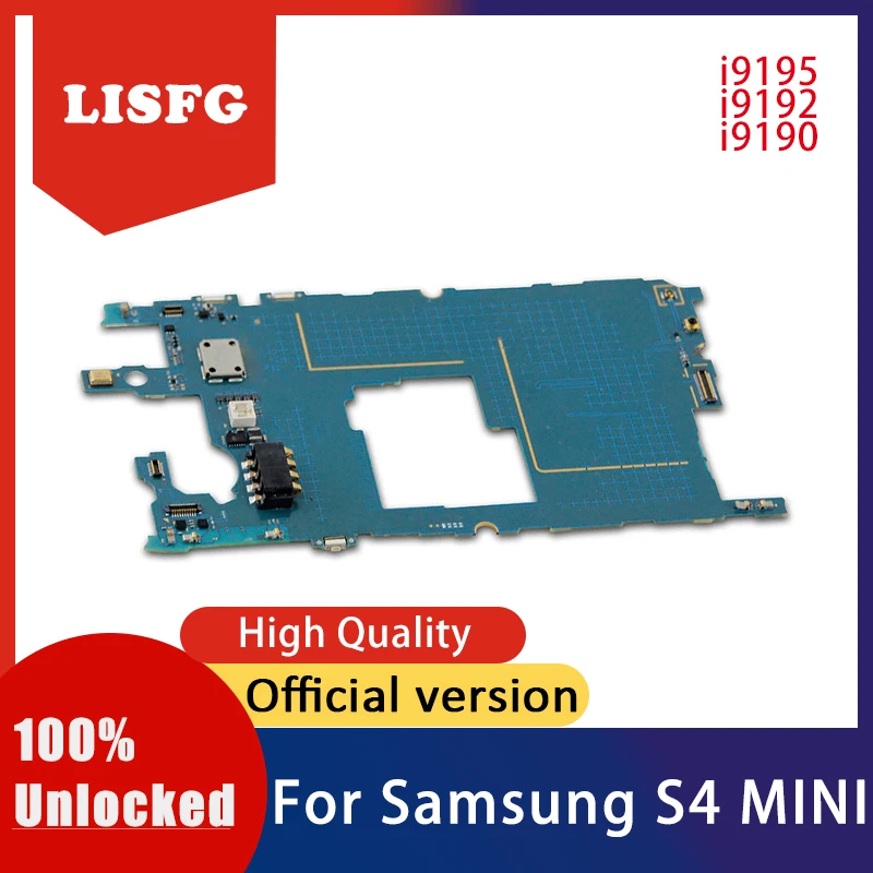 

Unlocked motherboard for Samsung Galaxy S4 mini i9195 i9190 i9192 With Android system For S4 mini i9195 i9190 i9192 logic Board