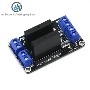 

2 Kanal OMRON SSR Relais G3MB-202P 5V DC 2 Channel Solid-State Relay Board module High Level fuse for Arduino