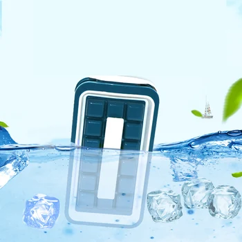 

Multifunction Insulation Ice Tray Ice Storage Box Food Grade 32 Grids Ice Cubes Mold Ice Maker For Home Bar Cafe